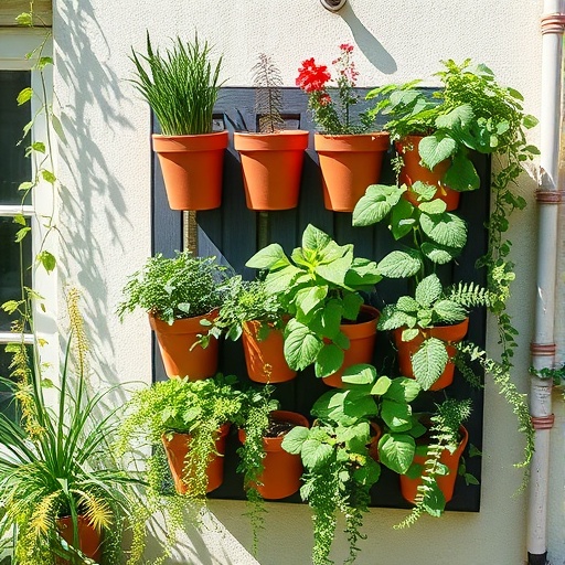 Vertical Balcony Herb Garden Design Ideas